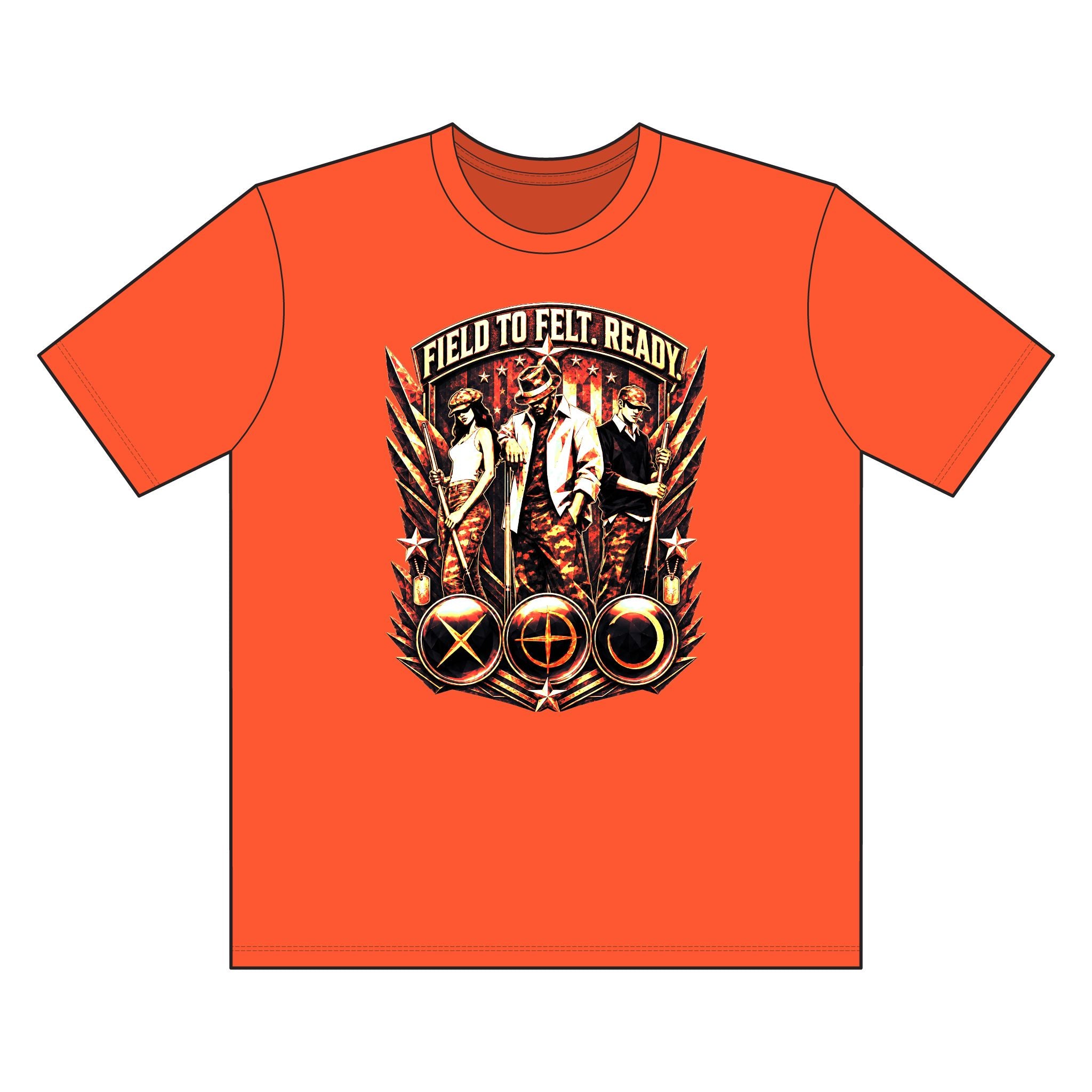 Field Ready Hunting Tee — "Field to Felt, Ready" Graphic T-Shirt