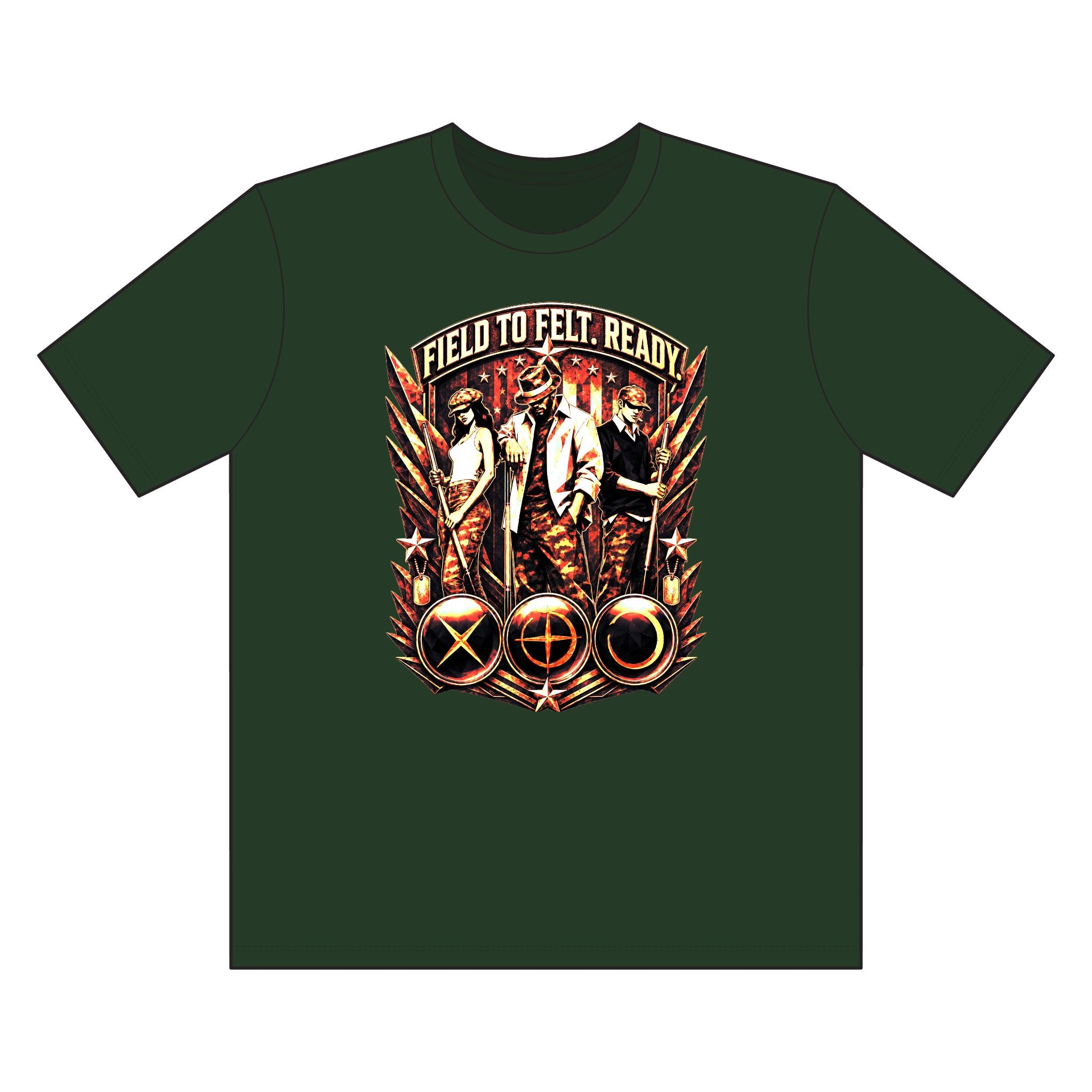 Field Ready Hunting Tee — "Field to Felt, Ready" Graphic T-Shirt