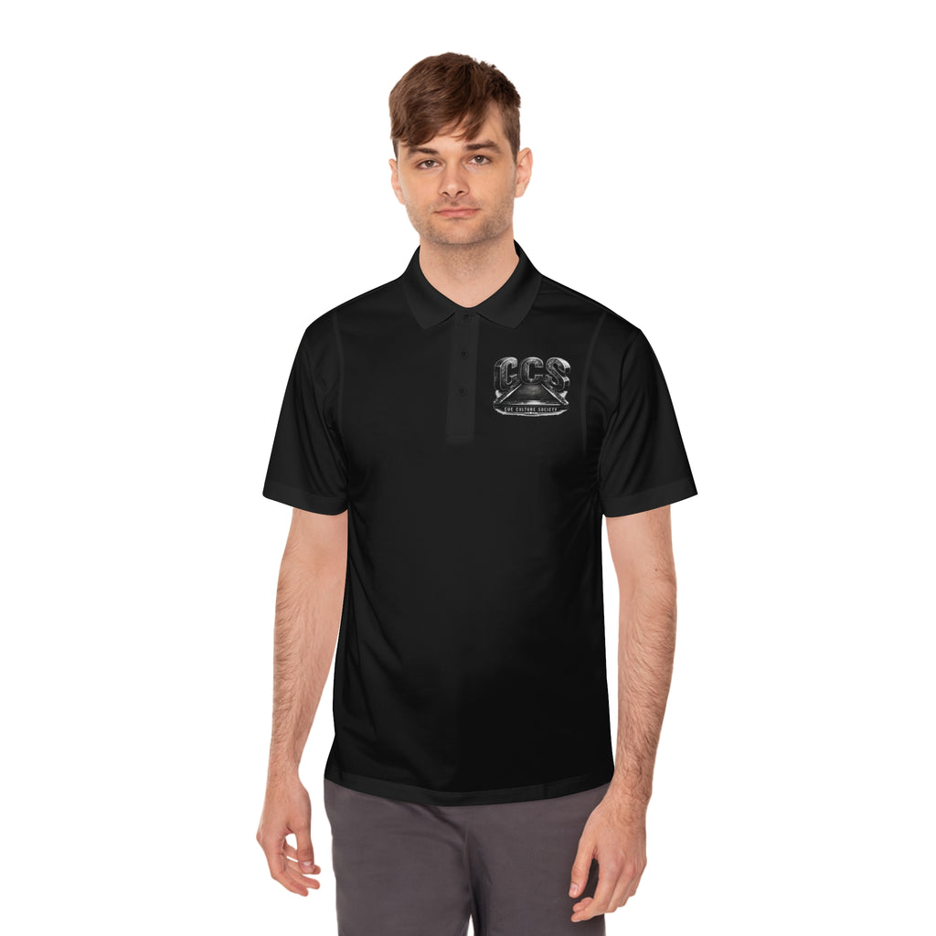 Pool Hustlers Crew Polo — 'CCS' Billiards Graphic Men's Sport Polo