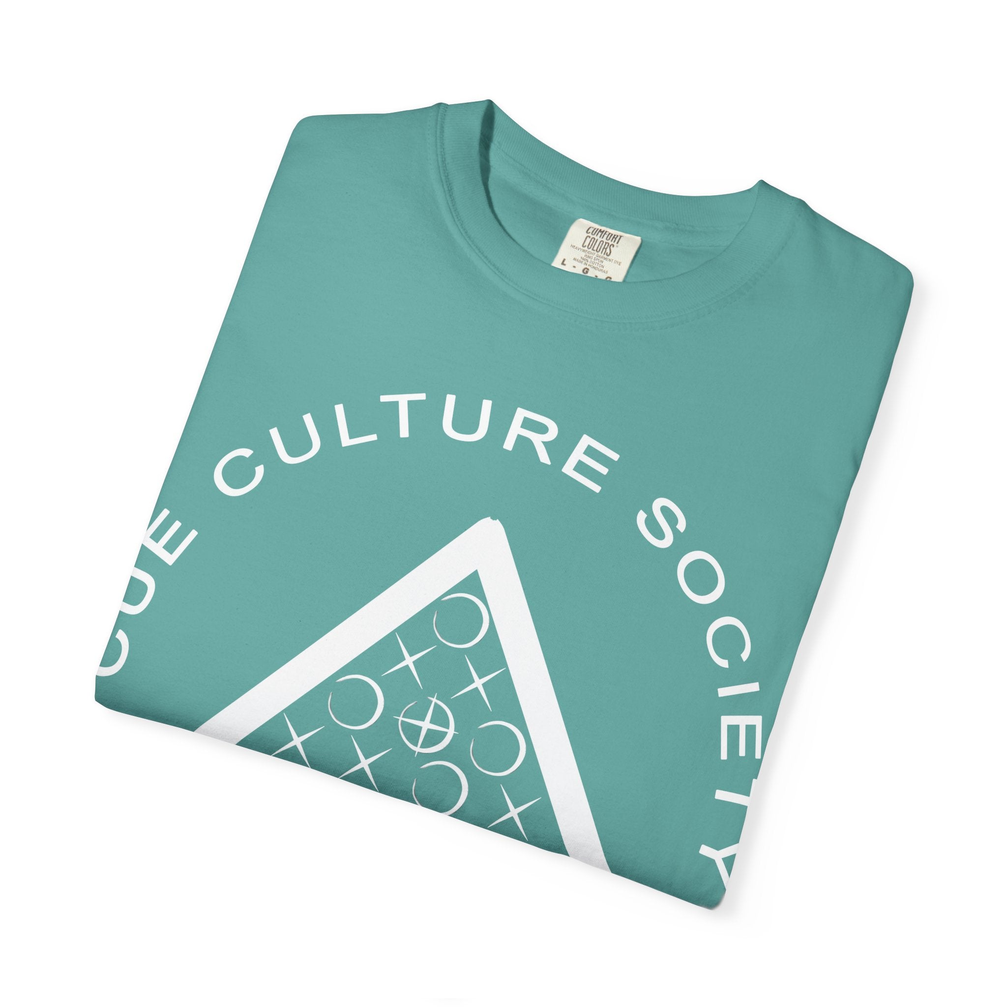 Cue Culture Society Tee — Balance • Impact • Unity Seal