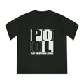 Women's Performance V-Neck T-Shirt — 'Pool' Block Logo Front & Silver Fox Lette Back
